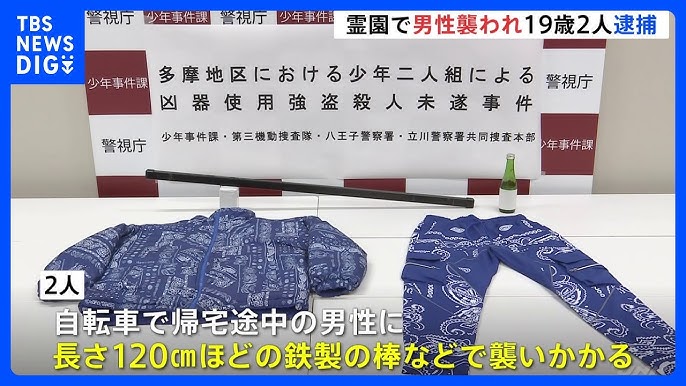【東京】「頭をやれ、脳をやれ」金奪う目的で霊園で40代男性を殺害しようとしたか… 強盗殺人未遂容疑で男（19）2人を逮捕　八王子市